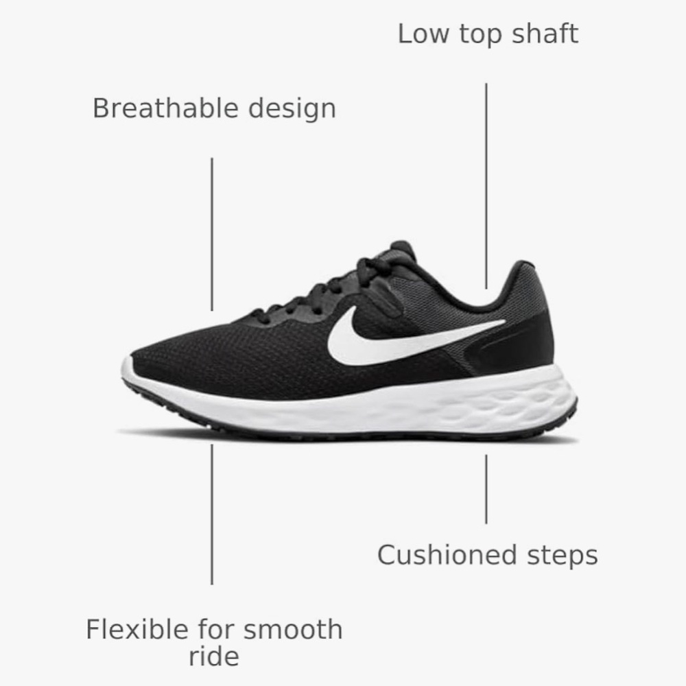 Nike Revolution 6 Women’s Running Sneaker - NWOT - Picture 5 of 7